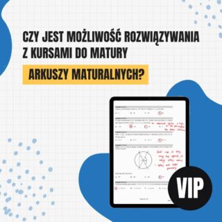 Czy możesz rozwiązywać arkusze maturalne razem z Kursami do matury? 🤔 

🚀 Oczywiście! 

Na naszej stronie znajdziesz kursy w dwóch wersjach 👉 Standard oraz VIP. Wybierając opcję VIP 😎 dostajesz również możliwość przesyłania raz w miesiącu arkuszy maturalnych 📃

Dzięki sprawdzaniu pracy przez nauczycieli i egzaminatorów:
✅️ możesz wyłapać nieprecyzyjne odpowiedzi, na których tracisz punkty,
✅️ dostajesz wskazówki, dzięki którym Twoje wyniki są coraz lepsze,
✅️ wiesz, jakie zagadnienia warto powtórzyć,
✅️ śledzisz regularnie postępy. 

Więcej informacji znajdziecie w linku w BIO 🚀

#autopromocja #matura2022 #matura2023 #matura #nauczyciele #fizyka #językpolski #chemia #biologia #angielski #matematyka #powtórki #korepetycje #maturazpolskiego #maturaangielski  #polskimatura #maturalnie #chemiamatura #maturamatematyka #maturafizyka #maturahistoria #szkoła #maturazbiologii #maturageografia #geografia #motywacjadonauki #edukacja